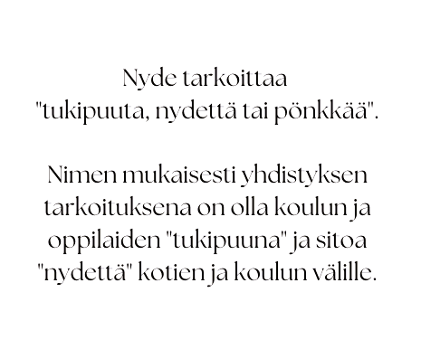 Teksti, jossa kerrotaan, mitä nyde tarkoittaa.